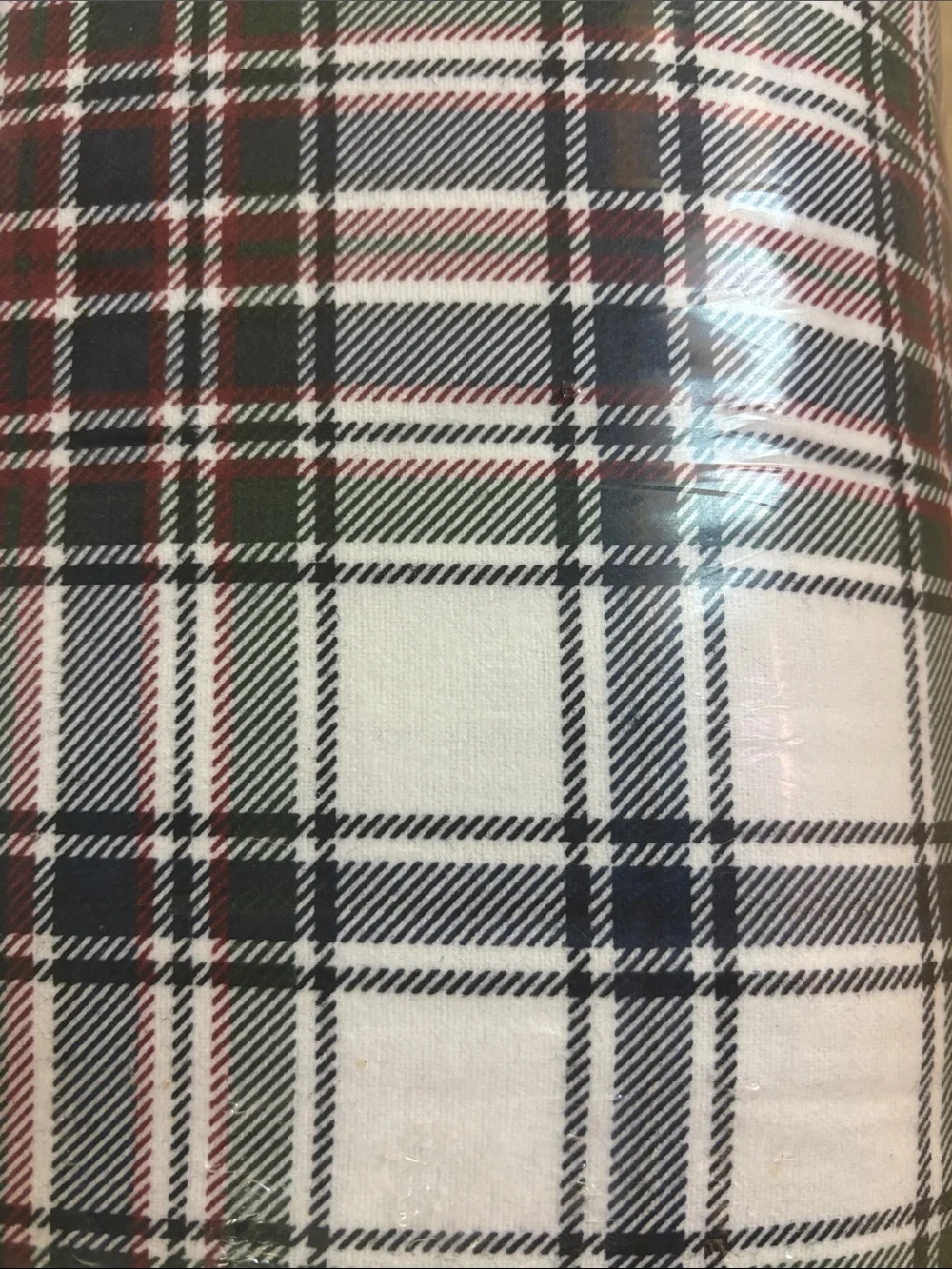 IKEA Mossruta Duvet Cover - White, Black & Red Plaid (Full/Queen)